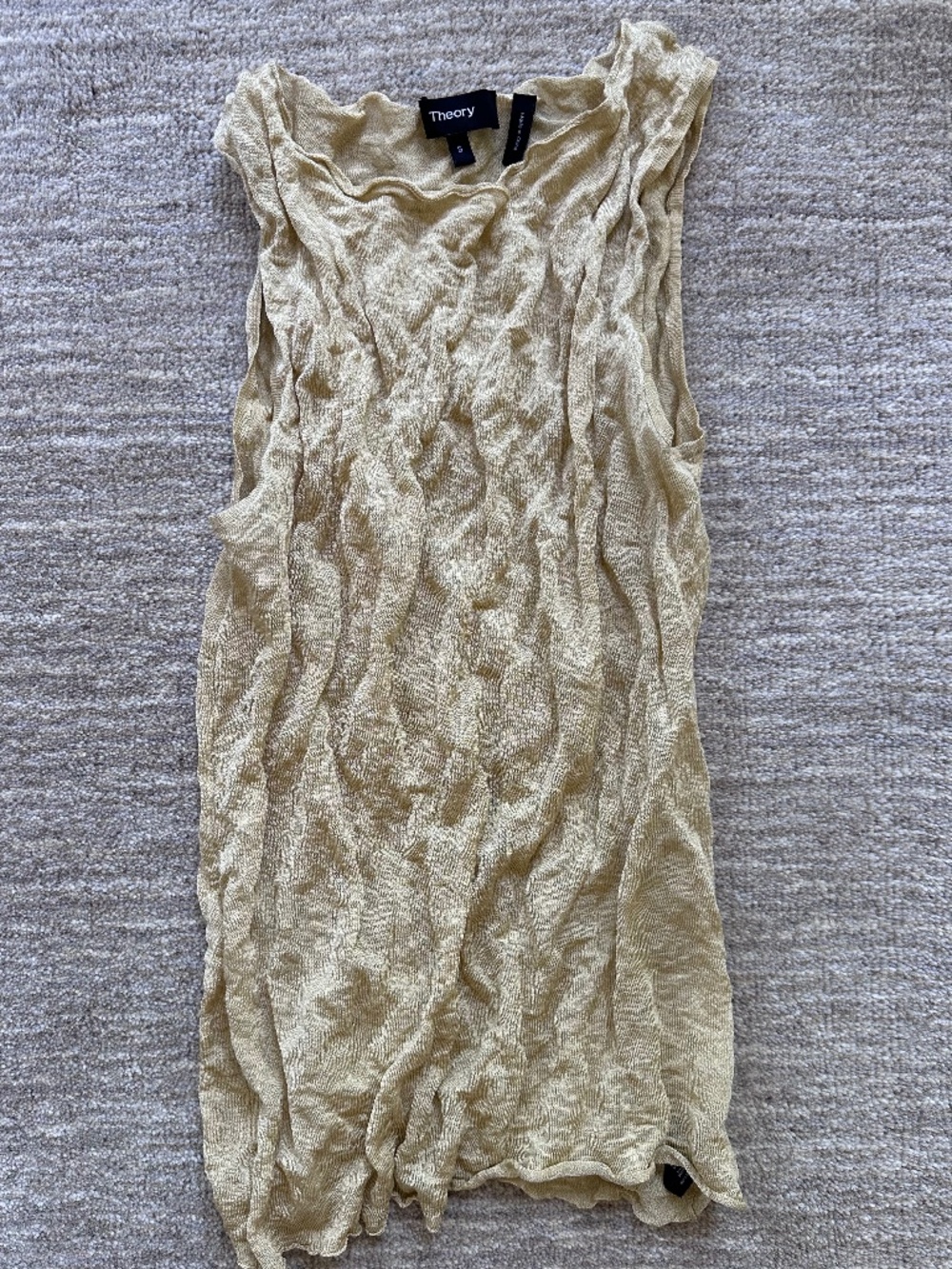 Theory Women's top Gold, Small